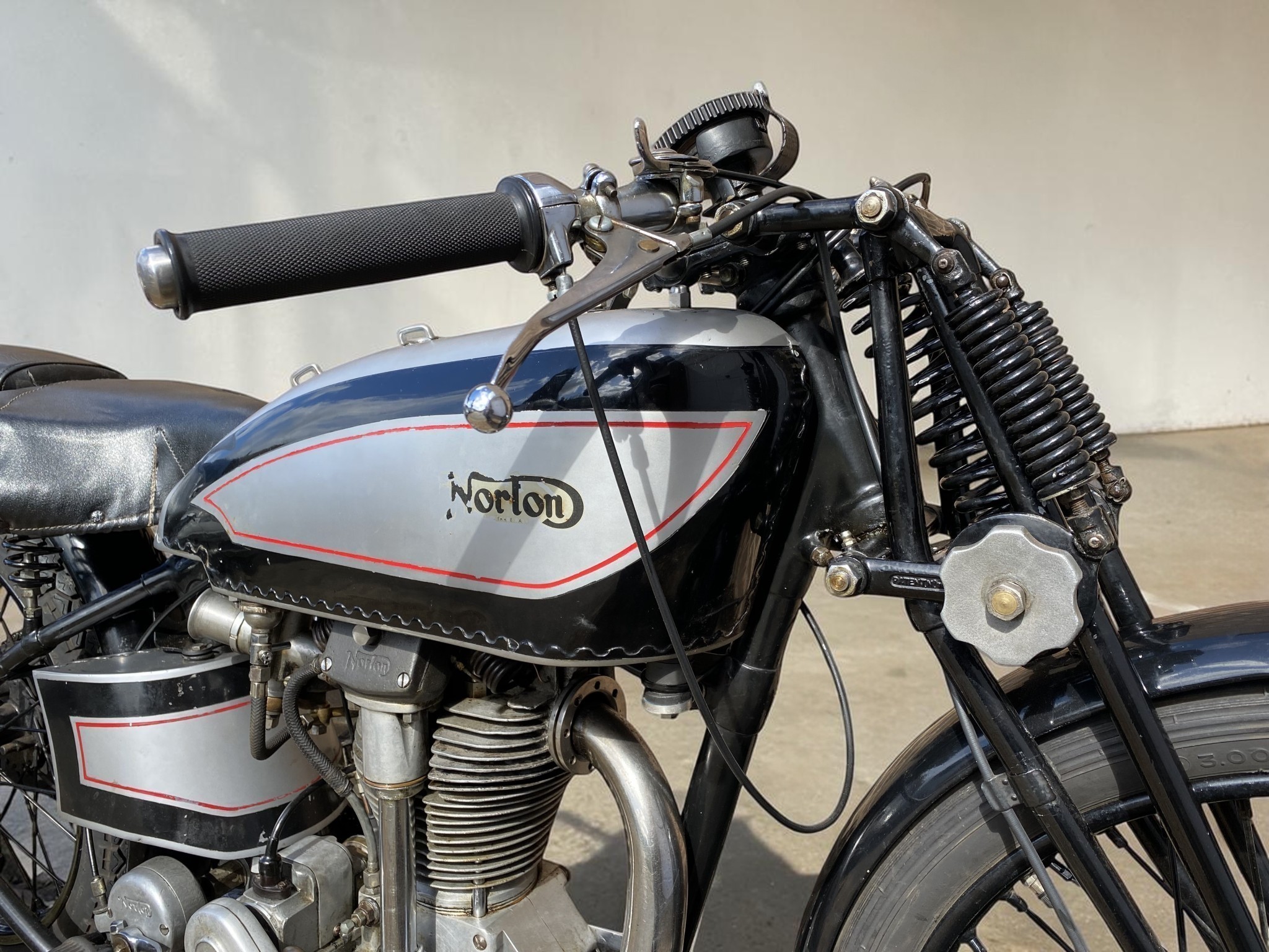 1933 Norton International Model 30 side head detail